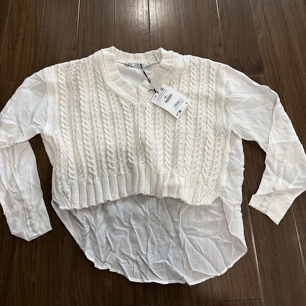 Zara studio combination sweater